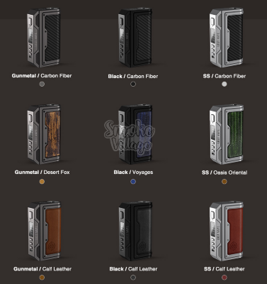Бокс мод Lost Vape Thelema DNA250C Mod 200W (SS calf leather)